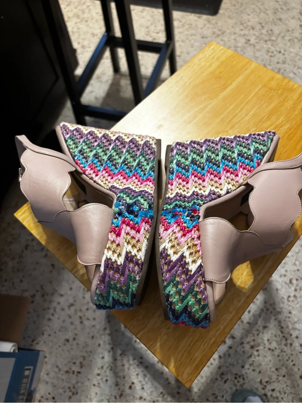 Michele Lopriore Albano slingback wedge sandal 8.5